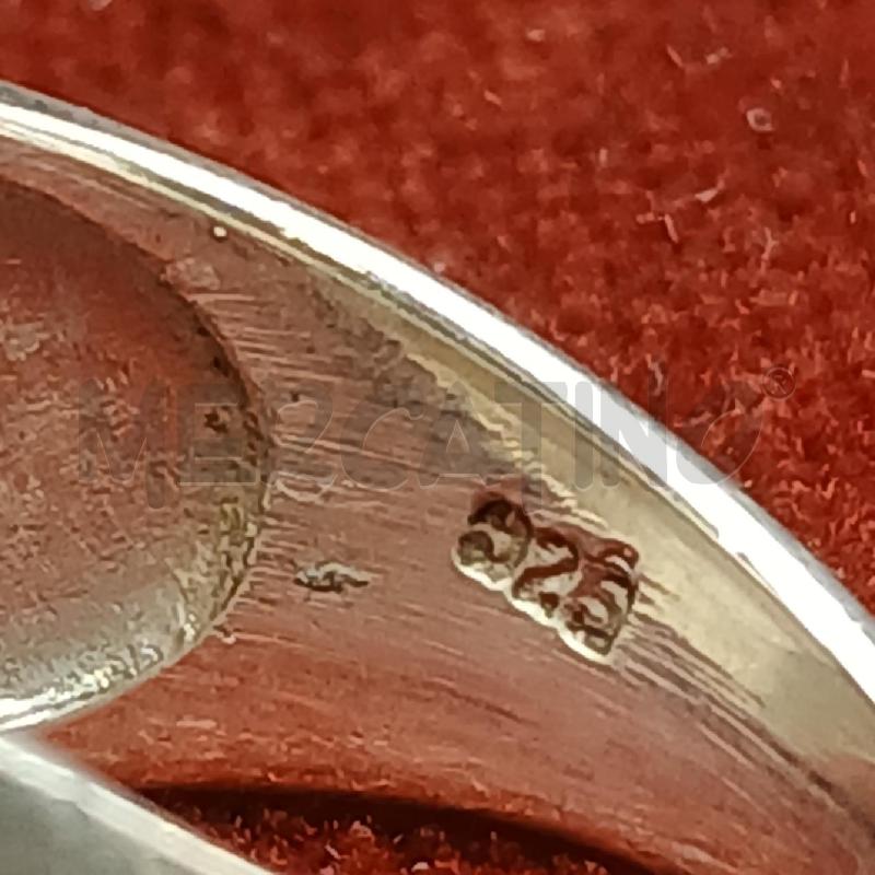 ANELLO ARG SIGILLO CENTRALE QUADRATO  | Mercatino dell'Usato Roma garbatella 4
