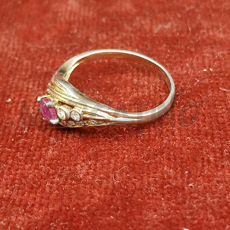 ANELLO ARG STRASS BIANCO CENTRALE ROSA | Mercatino dell'Usato Roma garbatella 2