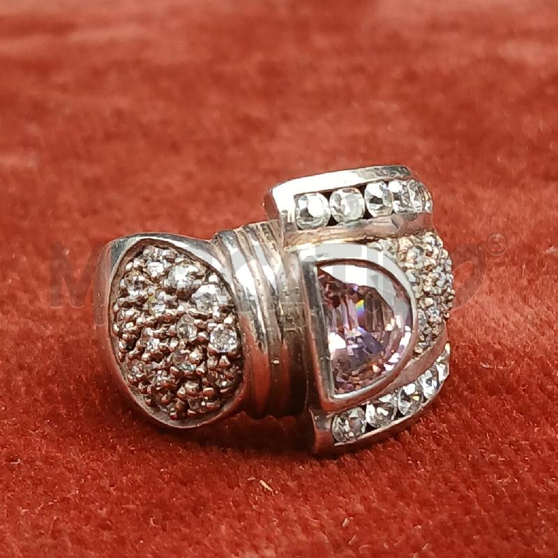 ANELLO ARG STRASS BIANCO PIETRA ROSA | Mercatino dell'Usato Roma garbatella 2