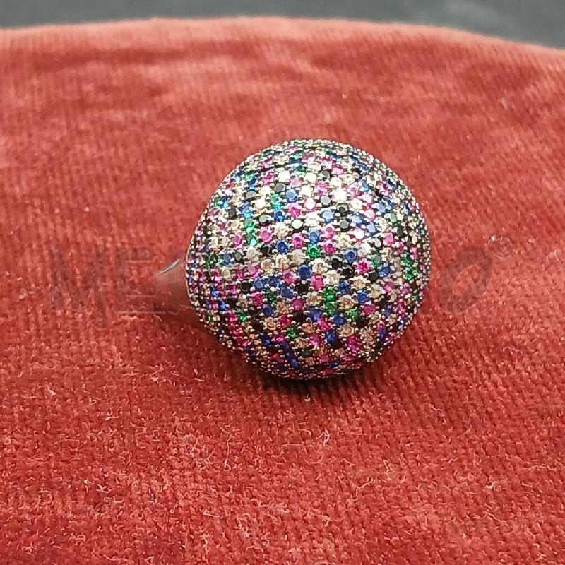 ANELLO BOMBATO STRASS COLORATO  | Mercatino dell'Usato Roma garbatella 1