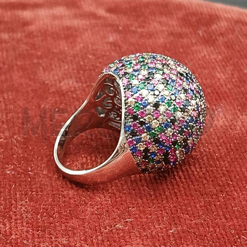ANELLO BOMBATO STRASS COLORATO  | Mercatino dell'Usato Roma garbatella 2
