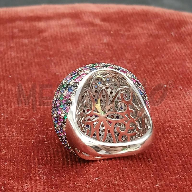 ANELLO BOMBATO STRASS COLORATO  | Mercatino dell'Usato Roma garbatella 4