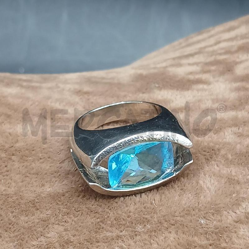 ANELLO DONNA ACC DET PIETRA CELESTE  | Mercatino dell'Usato Roma garbatella 1