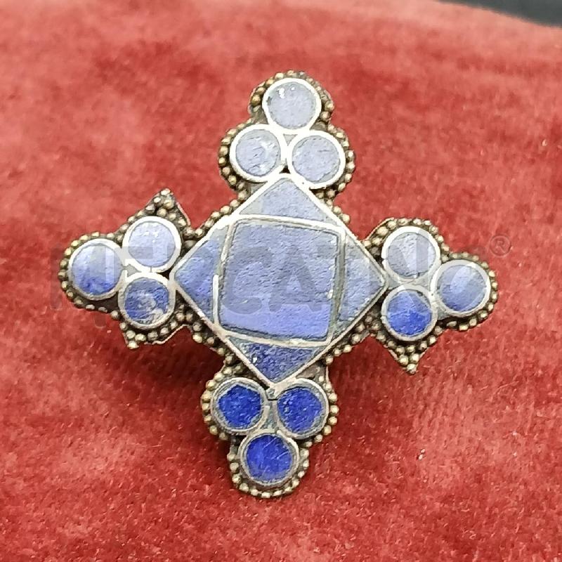 ANELLO DONNA ARG CROCE BLU | Mercatino dell'Usato Roma garbatella 1