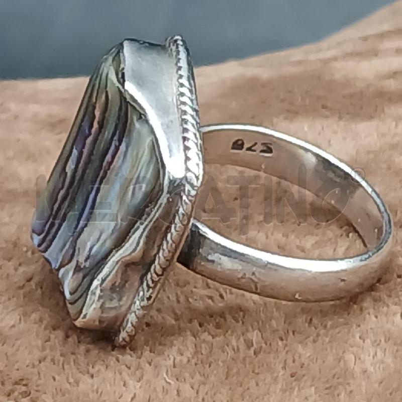 ANELLO DONNA ARG DET PIETRA GRIGIA | Mercatino dell'Usato Roma garbatella 2