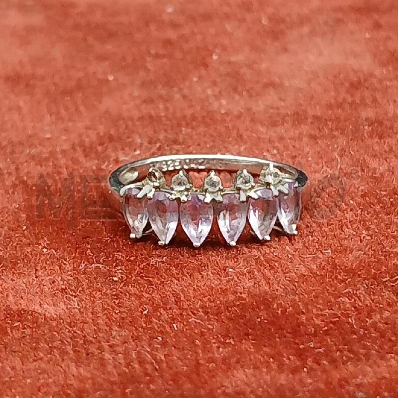 ANELLO DONNA ARG DET STRASS VIOLA | Mercatino dell'Usato Roma garbatella 2