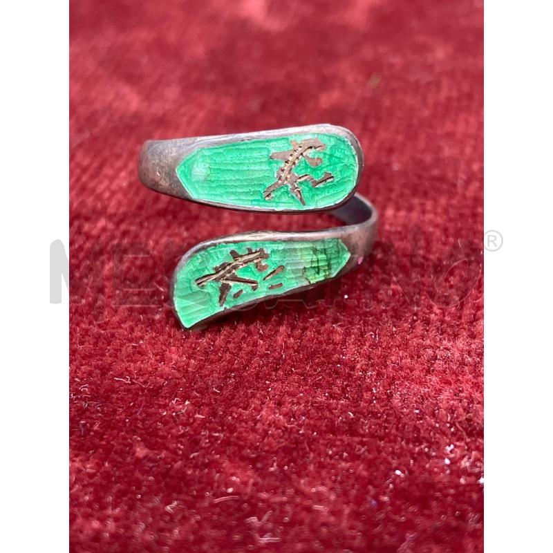 ANELLO DONNA ARG DET VERDE | Mercatino dell'Usato Roma garbatella 2