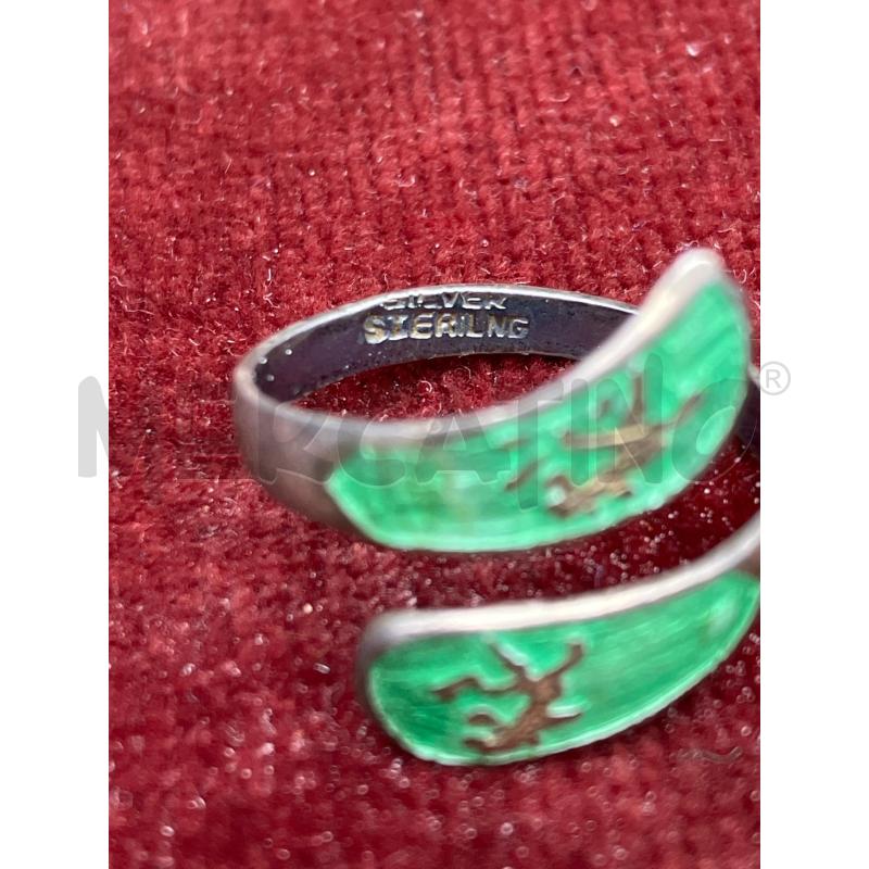 ANELLO DONNA ARG DET VERDE | Mercatino dell'Usato Roma garbatella 3