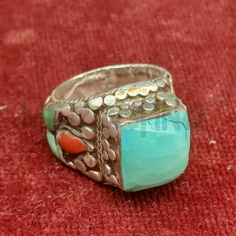 ANELLO DONNA ARG PIETRA AZZ | Mercatino dell'Usato Roma garbatella 1