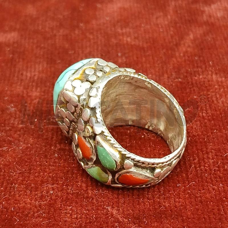 ANELLO DONNA ARG PIETRA AZZ | Mercatino dell'Usato Roma garbatella 3
