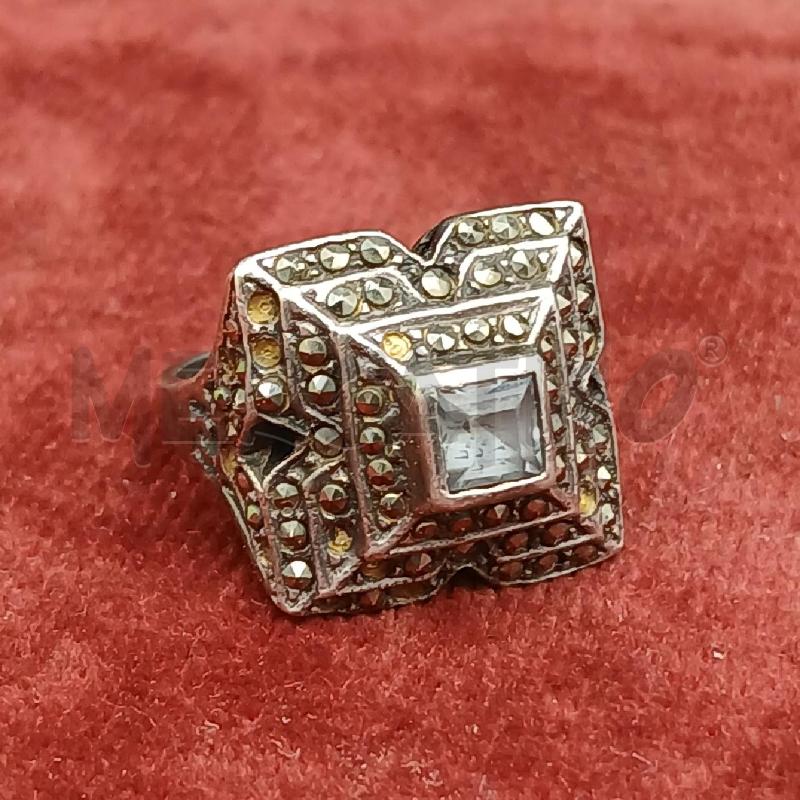 ANELLO DONNA ARG PIETRA GRIGIA | Mercatino dell'Usato Roma garbatella 1