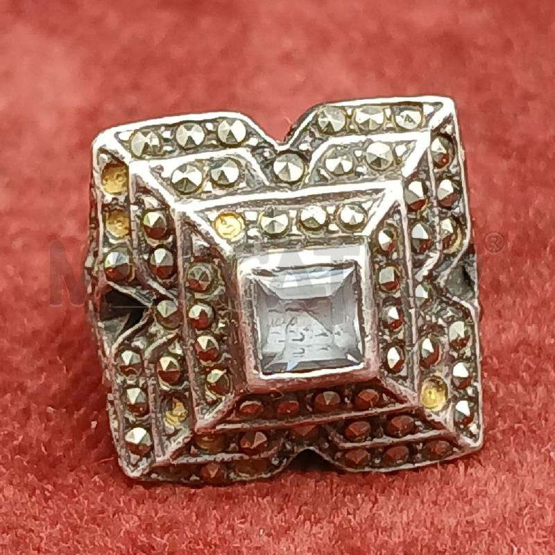 ANELLO DONNA ARG PIETRA GRIGIA | Mercatino dell'Usato Roma garbatella 2