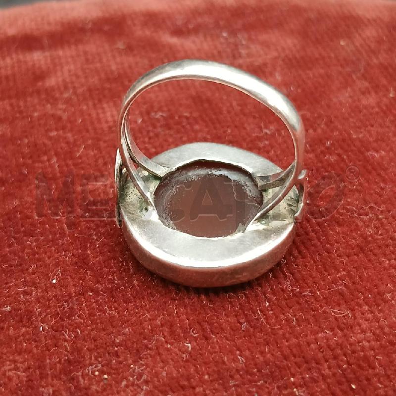 ANELLO DONNA ARG PIETRA MARR ROT | Mercatino dell'Usato Roma garbatella 4