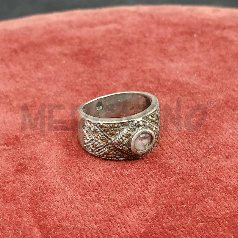 ANELLO DONNA ARG PIETRA ROSA | Mercatino dell'Usato Roma garbatella 1