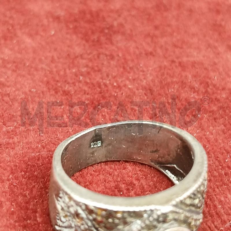 ANELLO DONNA ARG PIETRA ROSA | Mercatino dell'Usato Roma garbatella 3