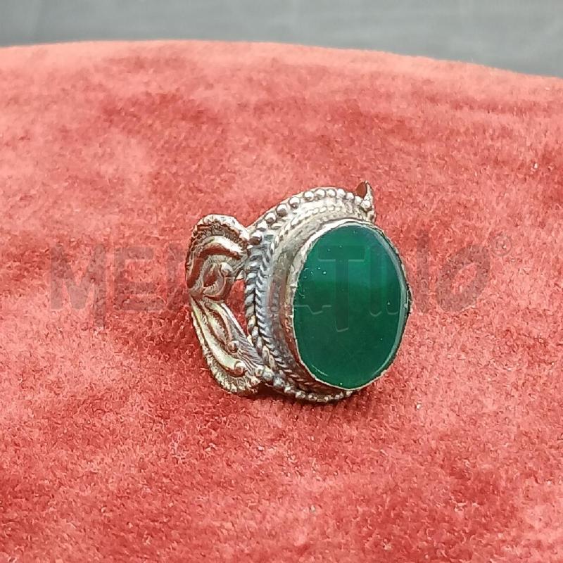 ANELLO DONNA ARG PIETRA VERDE  | Mercatino dell'Usato Roma garbatella 1
