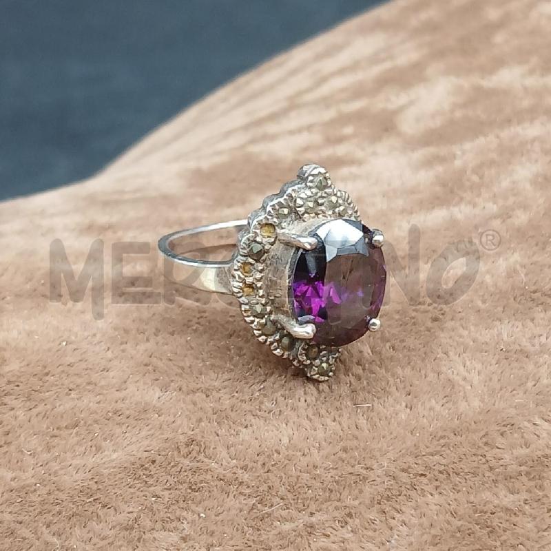 ANELLO DONNA ARG PIETRA VIOLA  | Mercatino dell'Usato Roma garbatella 1