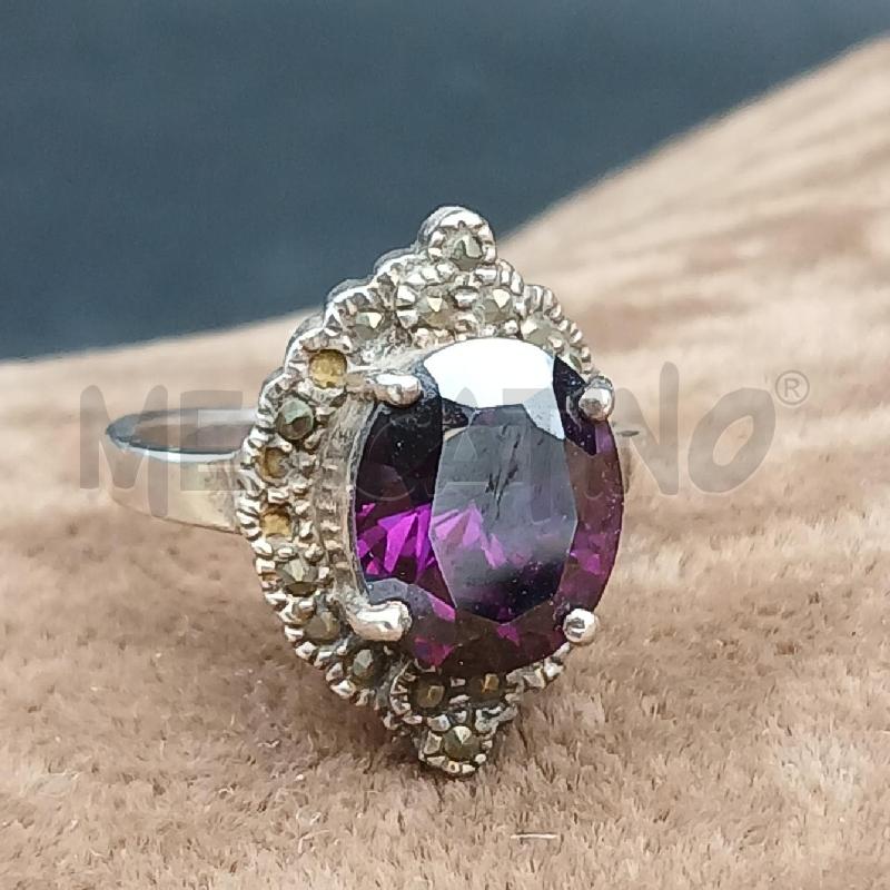 ANELLO DONNA ARG PIETRA VIOLA  | Mercatino dell'Usato Roma garbatella 2
