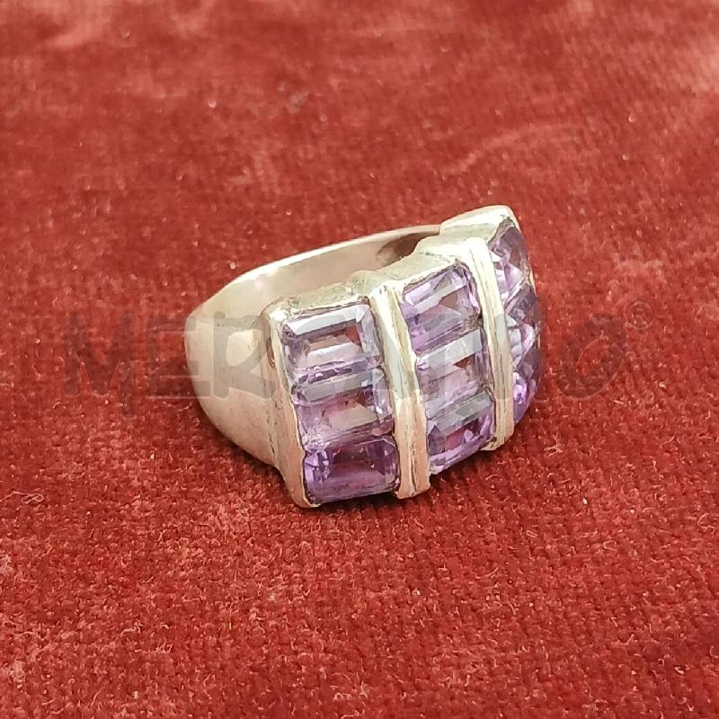 ANELLO DONNA ARG PIETRE VIOLA | Mercatino dell'Usato Roma garbatella 1