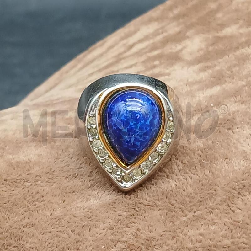 ANELLO DONNA GOCCIA BLU  | Mercatino dell'Usato Roma garbatella 1