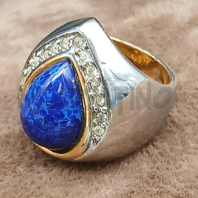 ANELLO DONNA GOCCIA BLU  | Mercatino dell'Usato Roma garbatella 3
