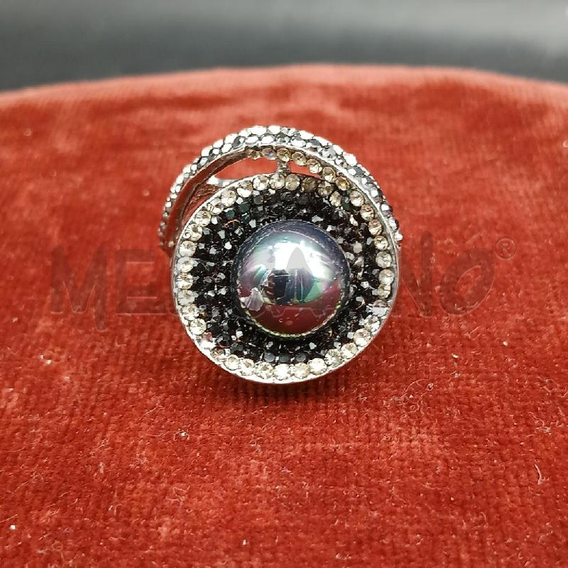 ANELLO DONNA PERLA STRASS BIANCO  | Mercatino dell'Usato Roma garbatella 1