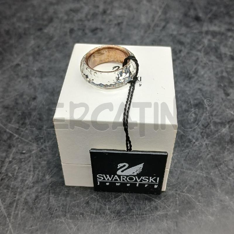 ANELLO DONNA SWAROVSKI BIANCO SFACCETTATO | Mercatino dell'Usato Roma garbatella 1