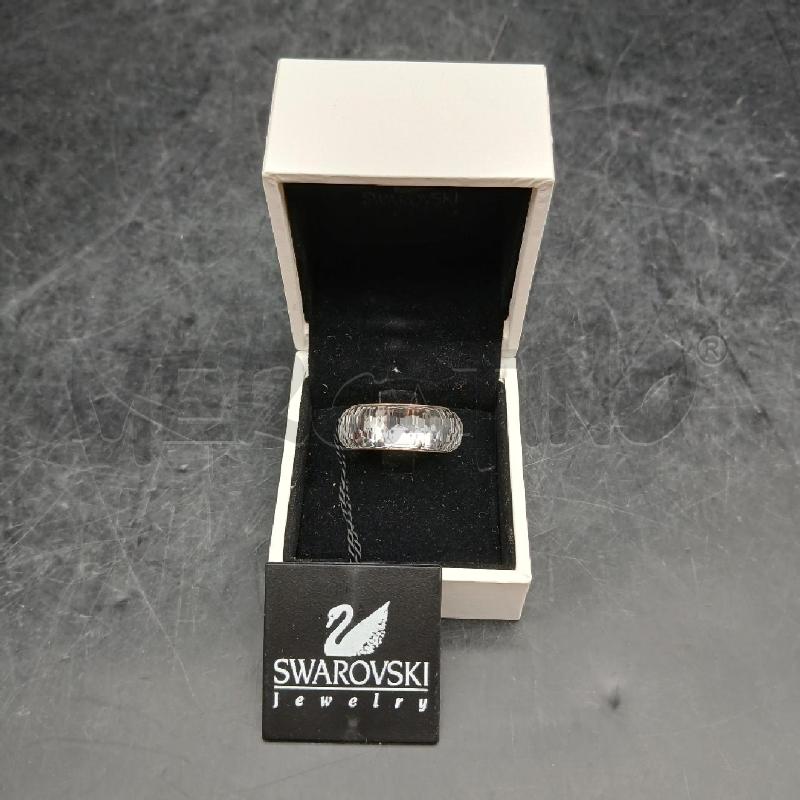 ANELLO DONNA SWAROVSKI BIANCO SFACCETTATO | Mercatino dell'Usato Roma garbatella 2