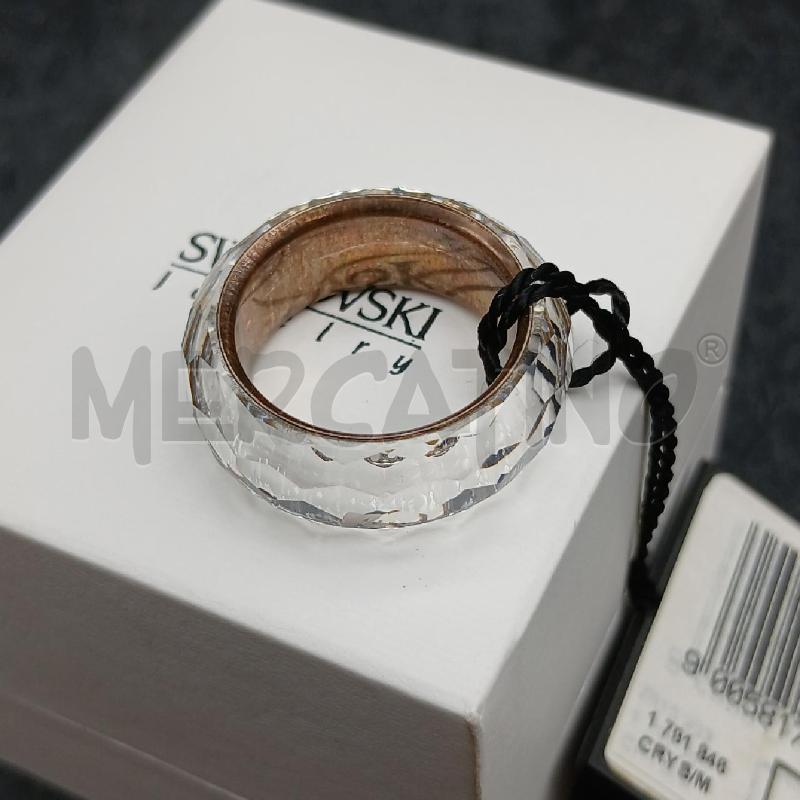 ANELLO DONNA SWAROVSKI BIANCO SFACCETTATO | Mercatino dell'Usato Roma garbatella 4