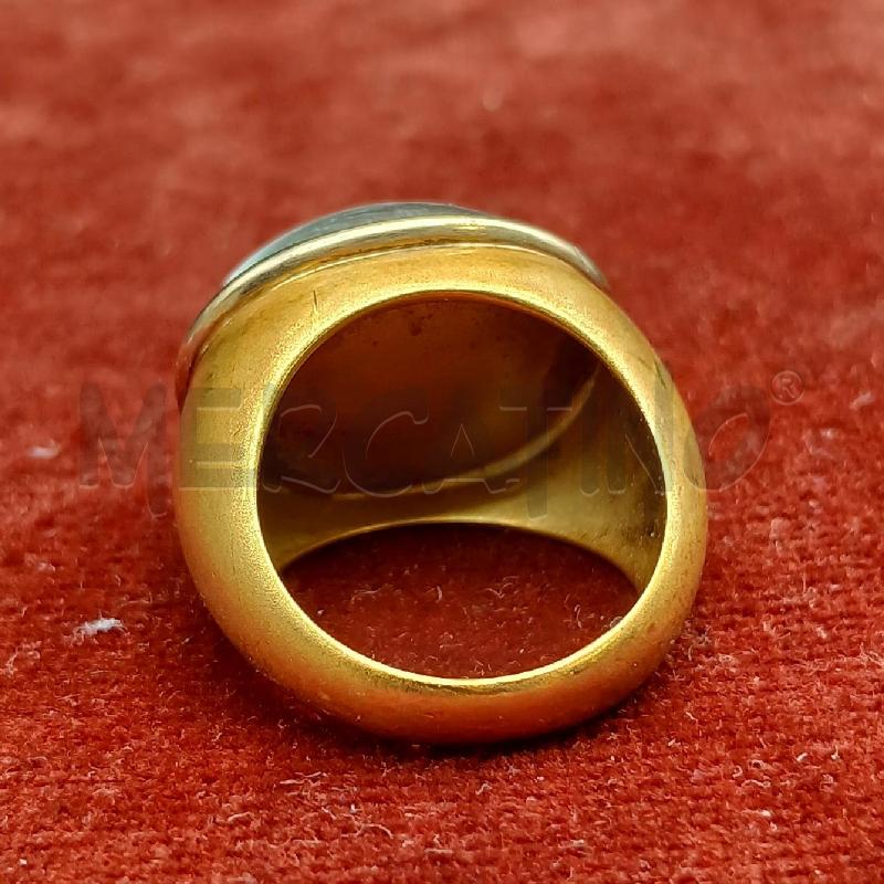 ANELLO DORATO PIETRA TURCHESE | Mercatino dell'Usato Roma garbatella 3