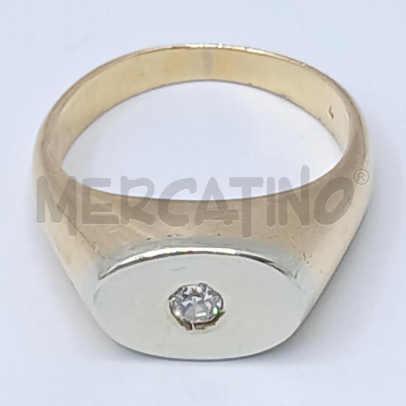 ANELLO DORATO SOLITARIO | Mercatino dell'Usato Roma garbatella 2