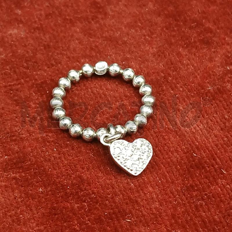 ANELLO D ARG CIONDOLO CUORE  | Mercatino dell'Usato Roma garbatella 1