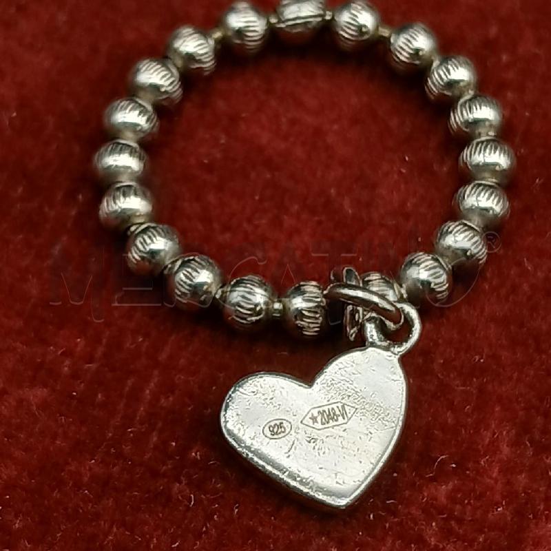 ANELLO D ARG CIONDOLO CUORE  | Mercatino dell'Usato Roma garbatella 2