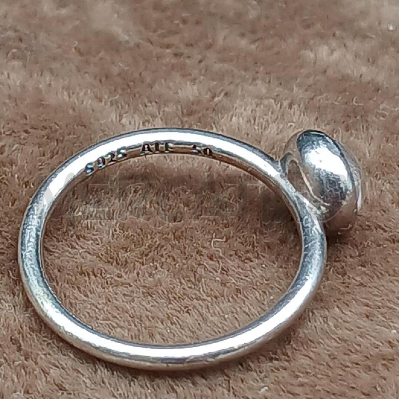 ANELLO PANDORA PIETRA BIANCO  | Mercatino dell'Usato Roma garbatella 3