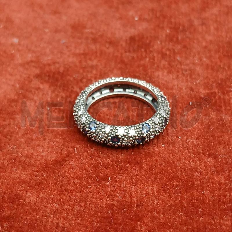 ANELLO PANDORA STRASS BIANCO NERO  | Mercatino dell'Usato Roma garbatella 1
