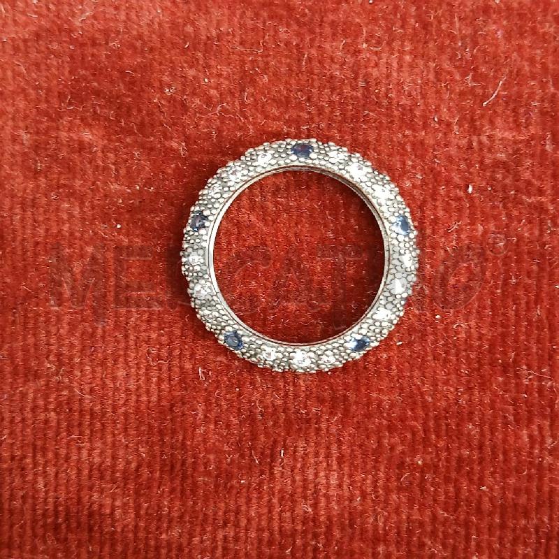 ANELLO PANDORA STRASS BIANCO NERO  | Mercatino dell'Usato Roma garbatella 2