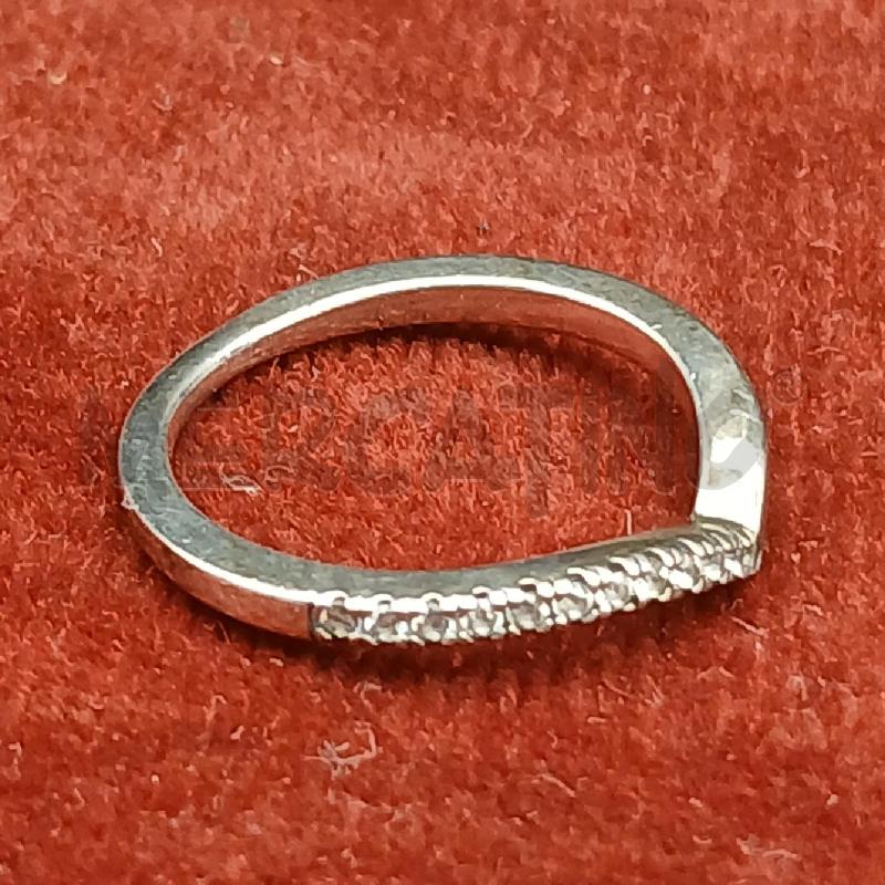ANELLO PANDORA STRASS BIANCO V | Mercatino dell'Usato Roma garbatella 2