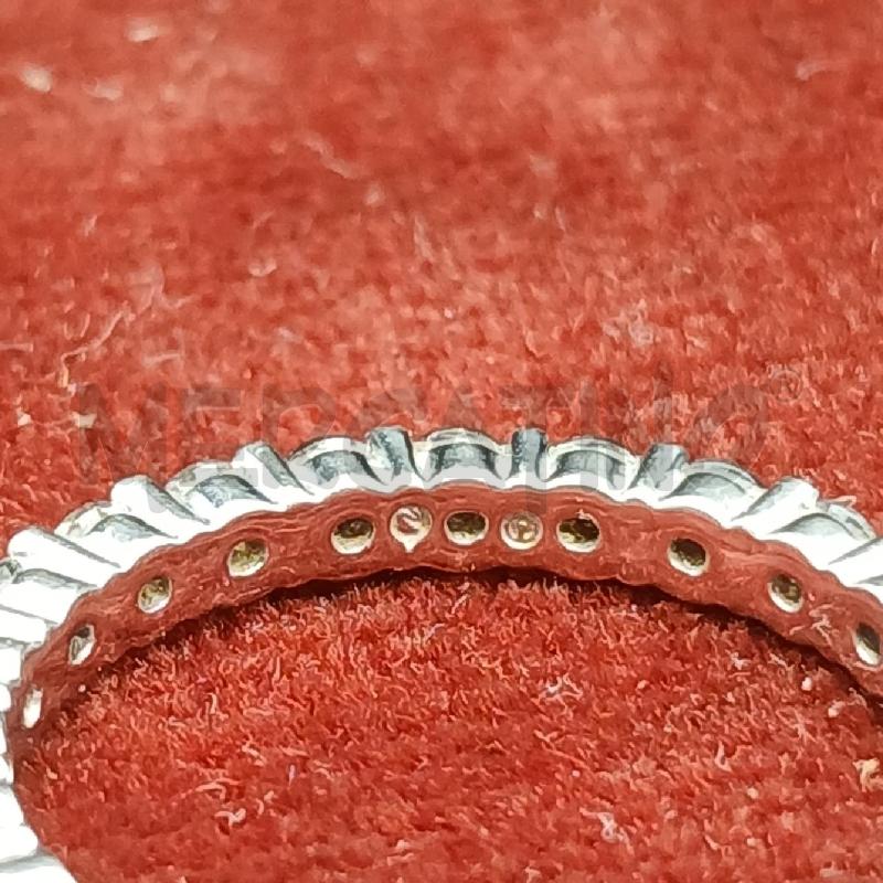 ANELLO SWAROVSKI RIVIERA BIANCO  | Mercatino dell'Usato Roma garbatella 3