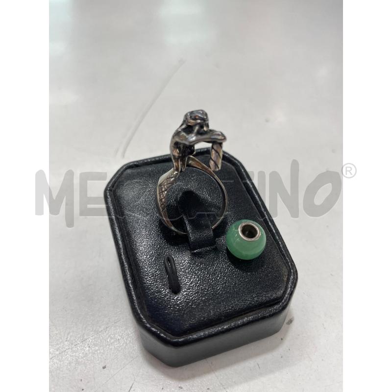 ANELLO TROLLBEADS SIRENA SFERA VERDE | Mercatino dell'Usato Roma garbatella 1