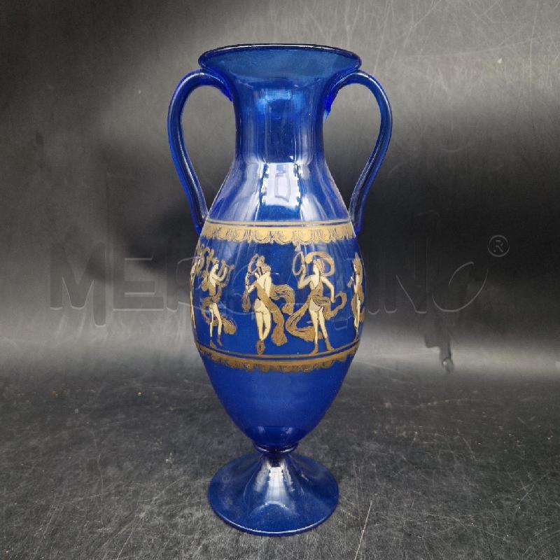 ANFORETTA VETRO BLU MURANO DANZATRICI | Mercatino dell'Usato Roma garbatella 3