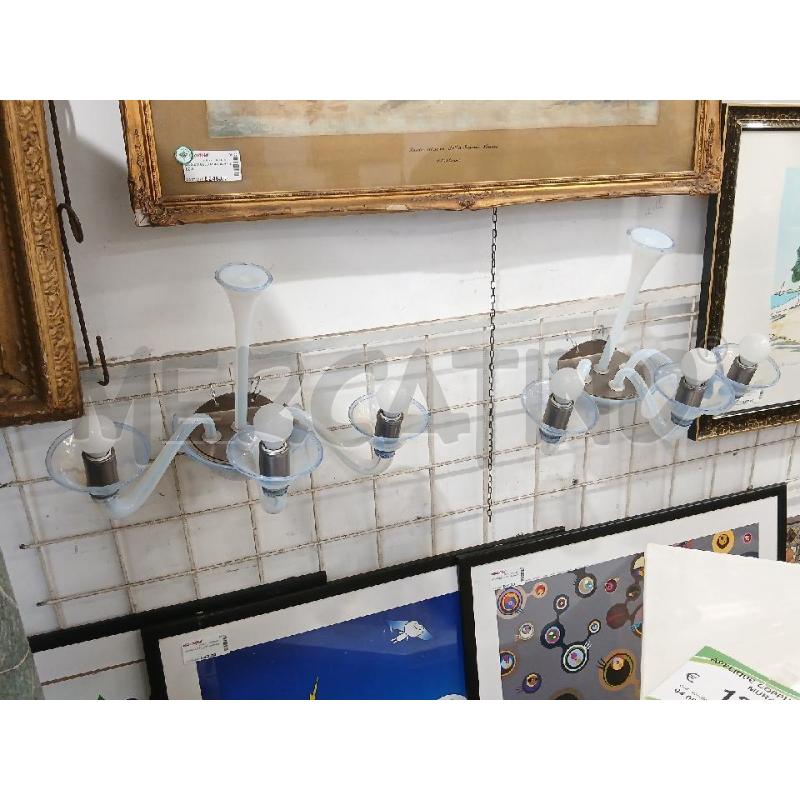 APPLIQUE COPPIA 3/L VETRO MURANO  | Mercatino dell'Usato Roma garbatella 1