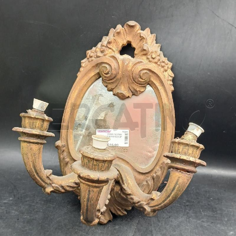 APPLIQUE LEGNO CON SPECCHIO  | Mercatino dell'Usato Roma garbatella 2