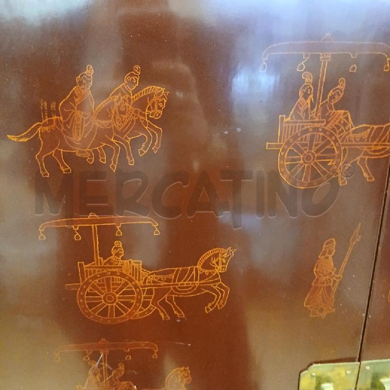 ARMADIO CINESE 2 ANTE LACCATO  | Mercatino dell'Usato Roma garbatella 4