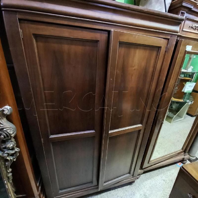 ARMADIO NOCE 2 ANTE ARTE POVERA | Mercatino dell'Usato Roma garbatella 1