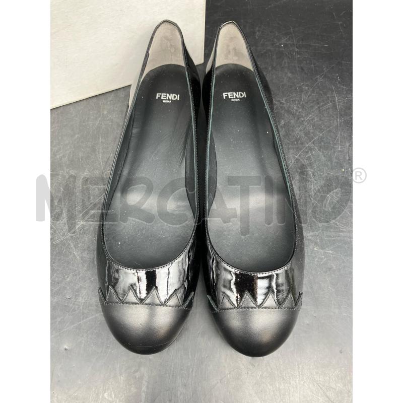 BALLERINA FENDI NERO IN PELLE  | Mercatino dell'Usato Roma garbatella 2