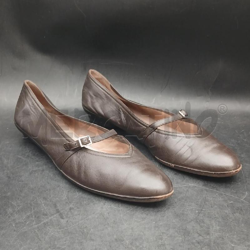 BALLERINA SALVATORE FERRAGAMO MARRONE | Mercatino dell'Usato Roma garbatella 1