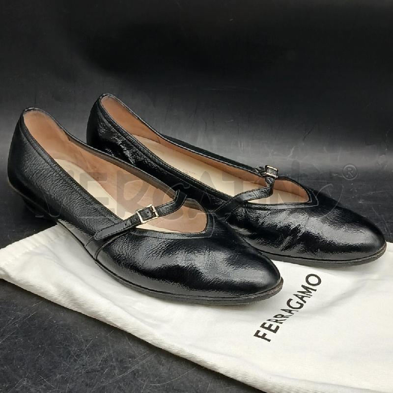 BALLERINA SALVATORE FERRAGAMO NERO  | Mercatino dell'Usato Roma garbatella 1