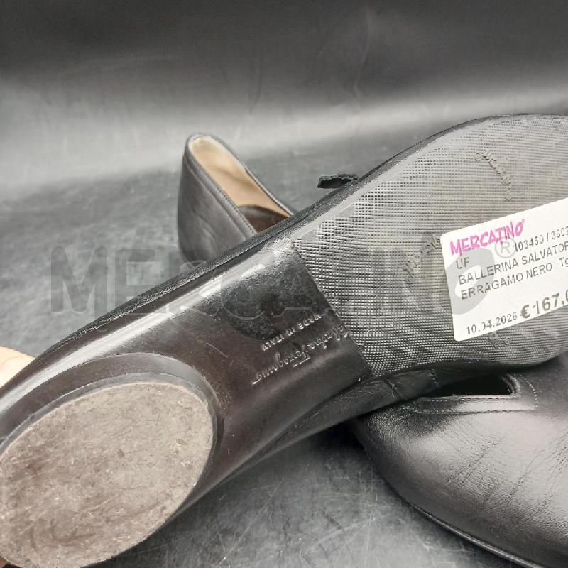 BALLERINA SALVATORE FERRAGAMO NERO  | Mercatino dell'Usato Roma garbatella 5