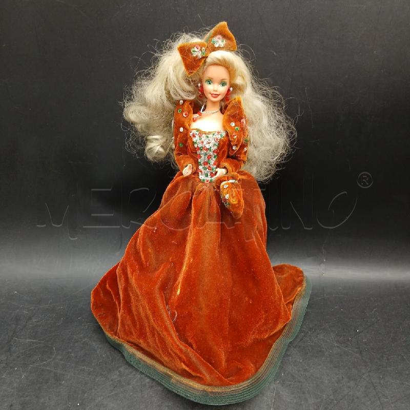 BARBIE HAPPY HOLIDAYS 1991 VESTITO IN VELLUTO MARRONE | Mercatino dell'Usato Roma garbatella 1