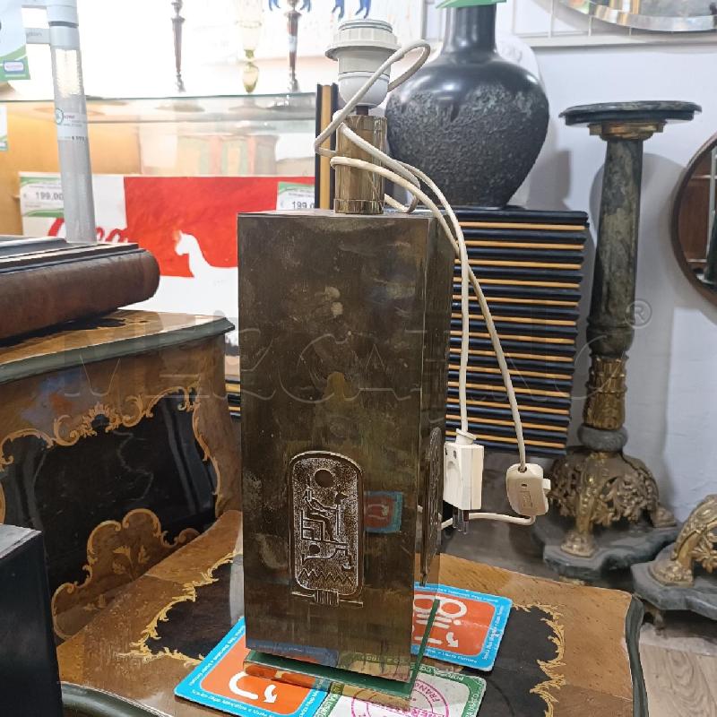 BASE LAMPADA MET PLACCHE EGIZIE | Mercatino dell'Usato Roma garbatella 1